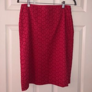 Ann Taylor Hot Pink Skirt